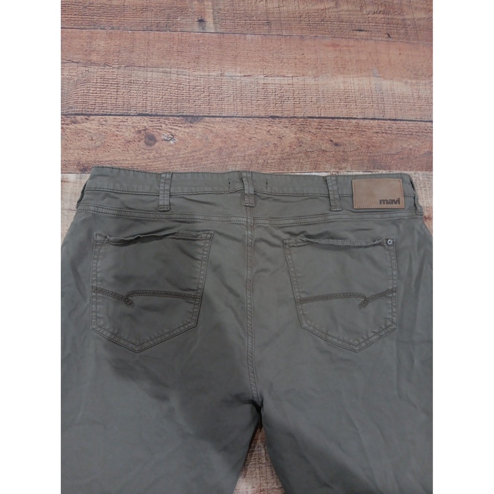 NWT MAVI Zach Straight Leg Twill Pants Dusty Olive Twill 40/34 (2967) - Picture 13 of 16